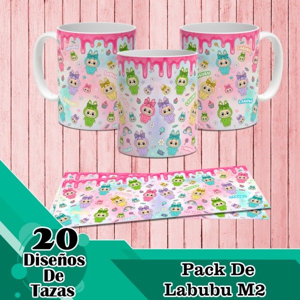 Producto - Diseños Digitales / Plantillas Para Tazas De Labubu M2