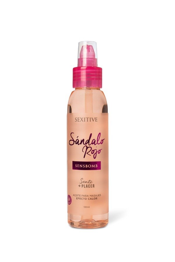 Producto - Aceite para masajes Sensbomb efecto calor- Sándalo Rojo