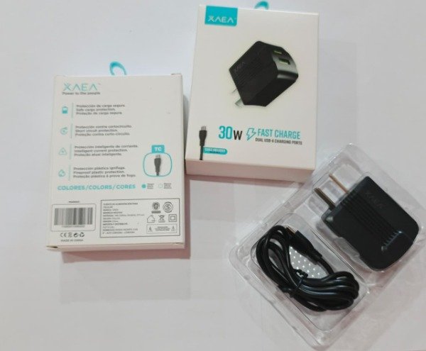 Producto - CARGADOR XAEA 2 USB TIPO C