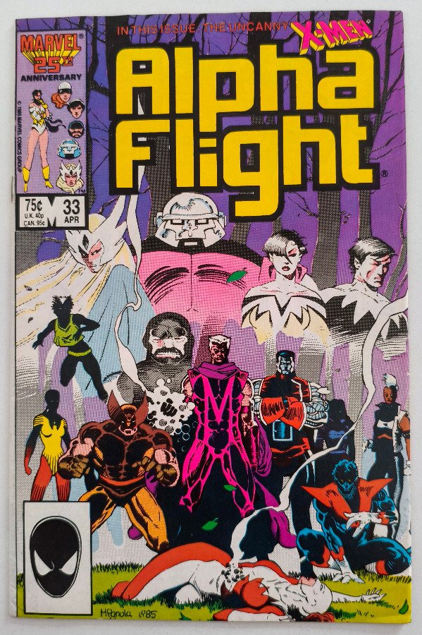 Producto - Alpha Flight #33 (1986) - Número crossover, 1ra aparición de Lady Deathstrike