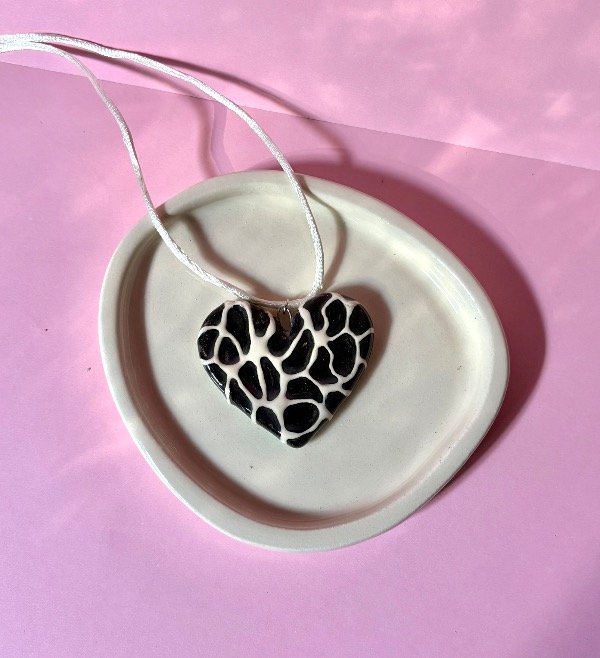 Producto - Corazón Grande BIFAS Oleo 3D Negro + Spiral Azul