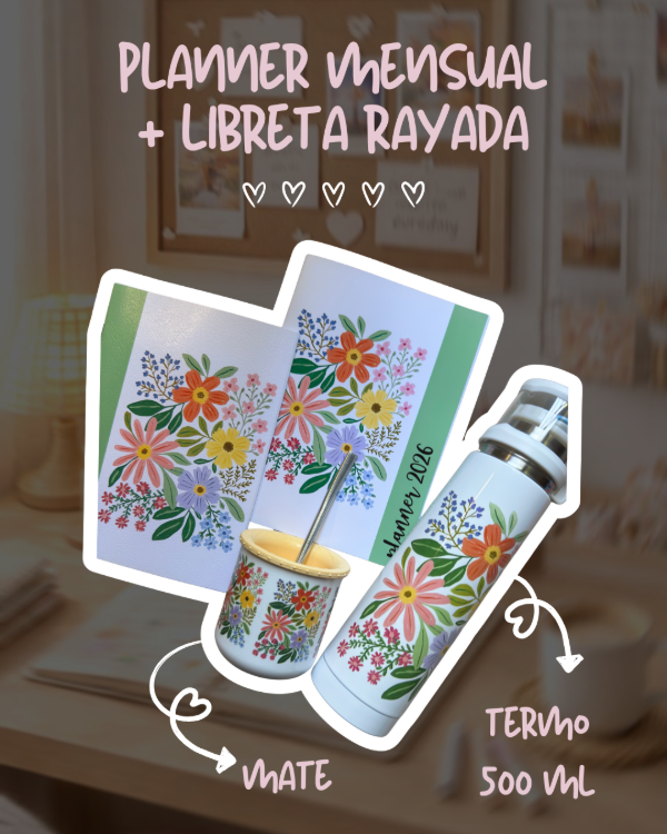 Producto - COMBO PLANNER LIBRETA + TÉRMICO