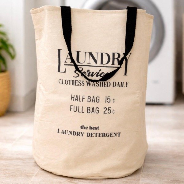 Producto - CESTO ORGANIZADOR LAUNDRY - CRUDO
