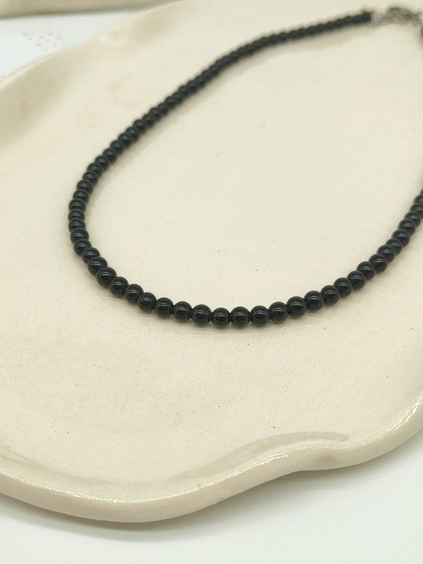 Producto - Collar BRILLO con obsdiana negra - 0