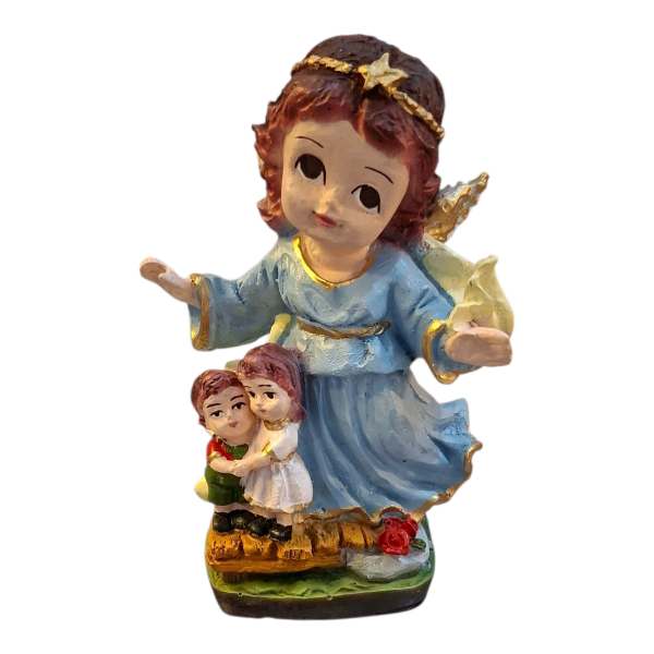 Producto - IMAGEN ANGEL DE LA GUARDA PORFI 15CM RESINA NACIONAL - 281-58