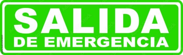 Producto - Cartel / Señal de Salida de Emergencia 30x15cm