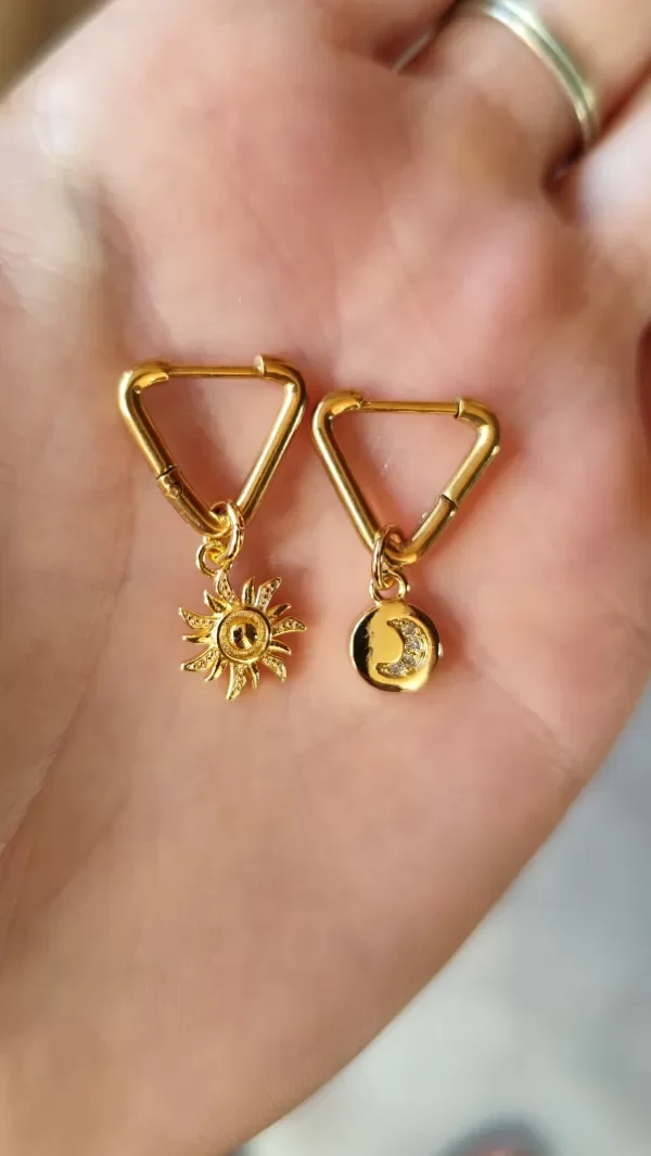 Producto - Aros ECLIPSE enchapado en oro 18k