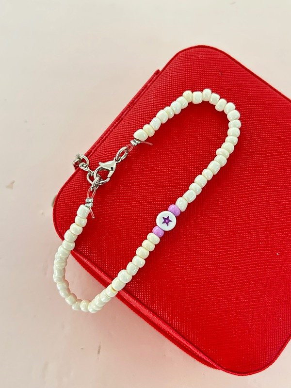 Producto - Tobillera blanca estrellita