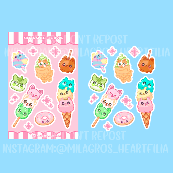 Producto - Plancha "Kittys Sweet Festival"