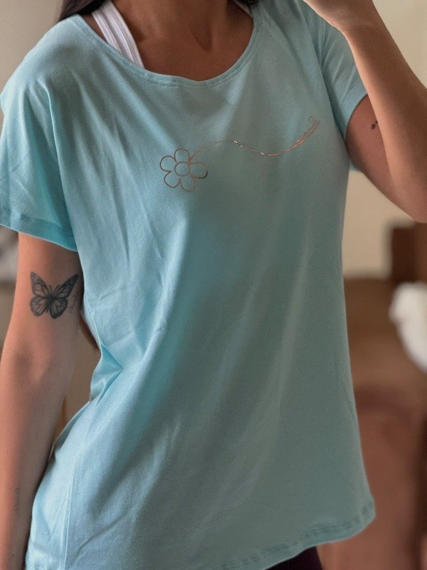Producto - REMERA ESTAMPA PLATA SUNSEA TURQUESA