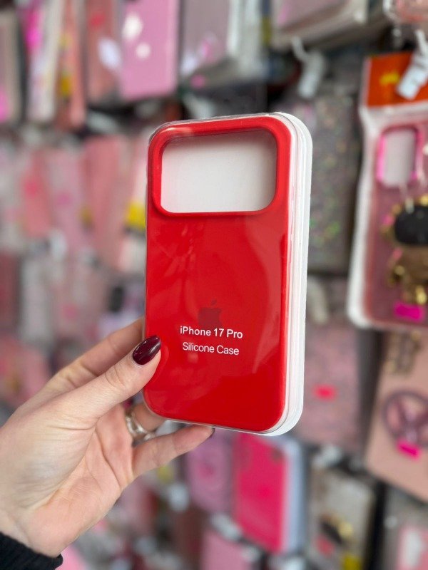 Producto - Silicone case Iphone 17 pro rojo