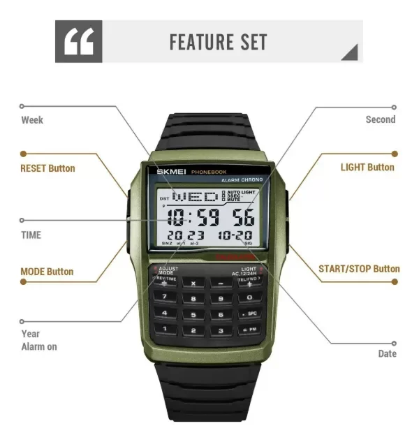Producto - Reloj Skmei Digital Hombre Azul - 1