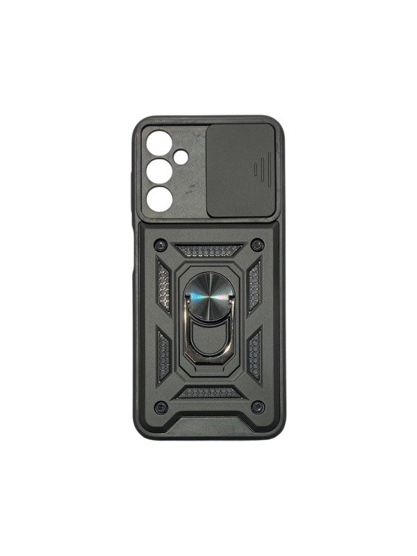 Producto - Funda Cubre Tapa Camara Combo Con Anillo Para Samsung A14 Color Negro