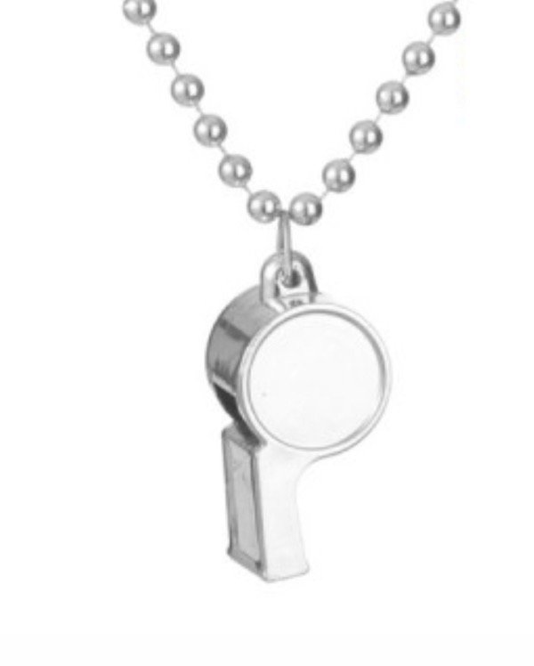 Producto - Silbato grande plateado x12u.