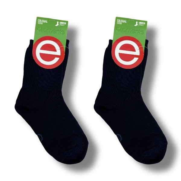 Producto - Medias Colegiales Largas Elemento AZUL - Talle 2