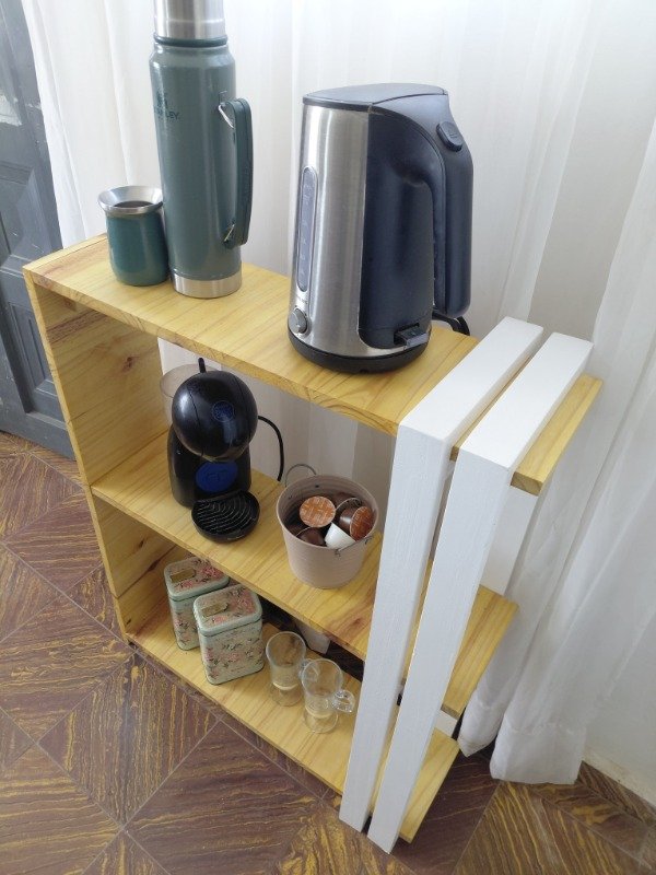 Producto - Repisa estación de café 73x20cm 90cm alto (POR ENCARGUE) - 1