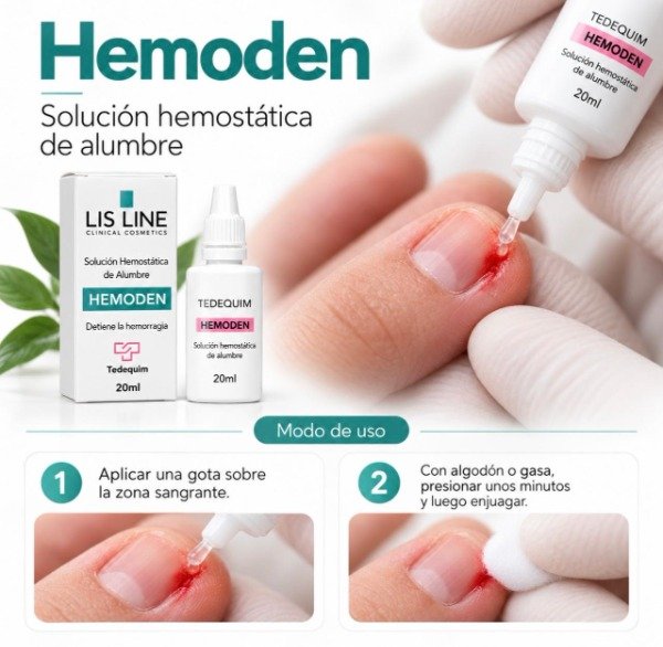 Producto - Hemostatico Solución Hemoden - Detiene la hemorragia LisLine - 3