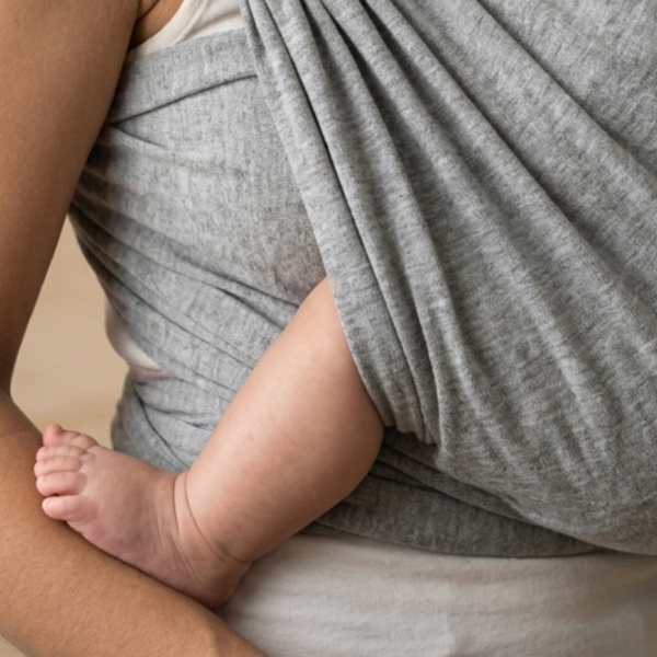 Producto - Fular Elástico Gris Melange