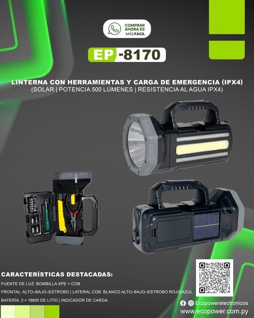 Producto - LINTERNA ECOPOWER 8170 500 LUMENS