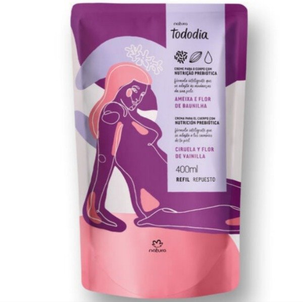 Producto - Repuesto de hidratante corporal ciruela y flor de vainilla 400ml