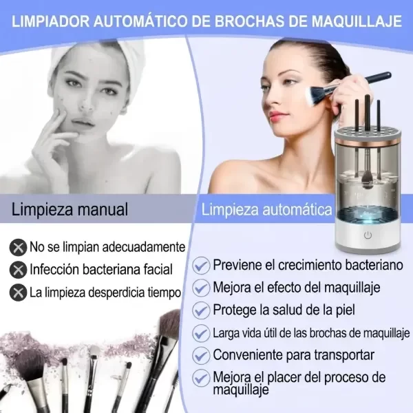 Producto - Limpiador de Brochas de maquillaje USB - 4