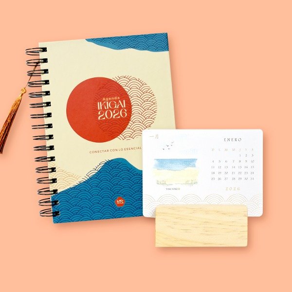 Producto - Combo Calma: Agenda Ikigai + Calendario Calma 2026