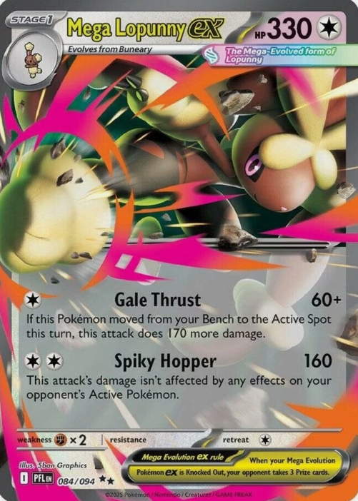 Producto - Mega Lopunny ex (084/094) [Mega Evolution: Phantasmal Flames]