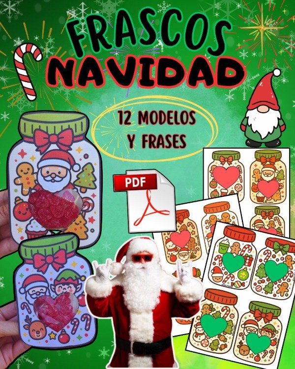 Producto - FRASCOS NAVIDAD GOLOSINEROS