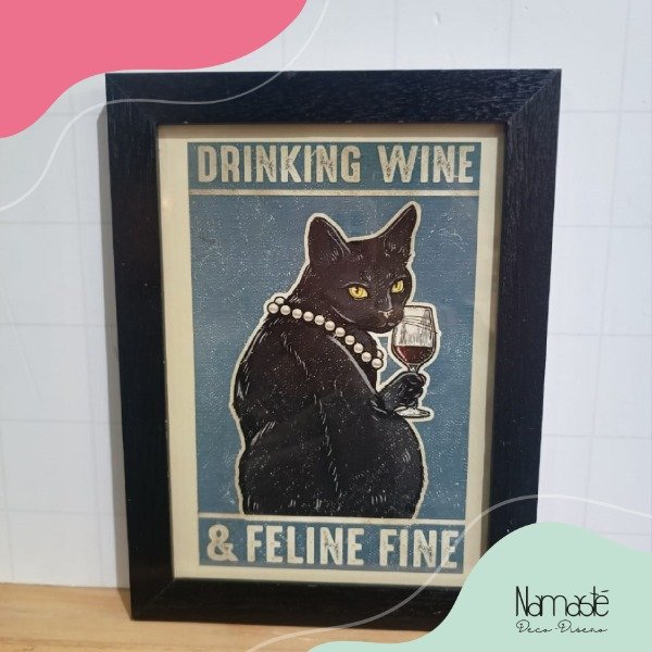 Producto - Cuadro Drinking wine