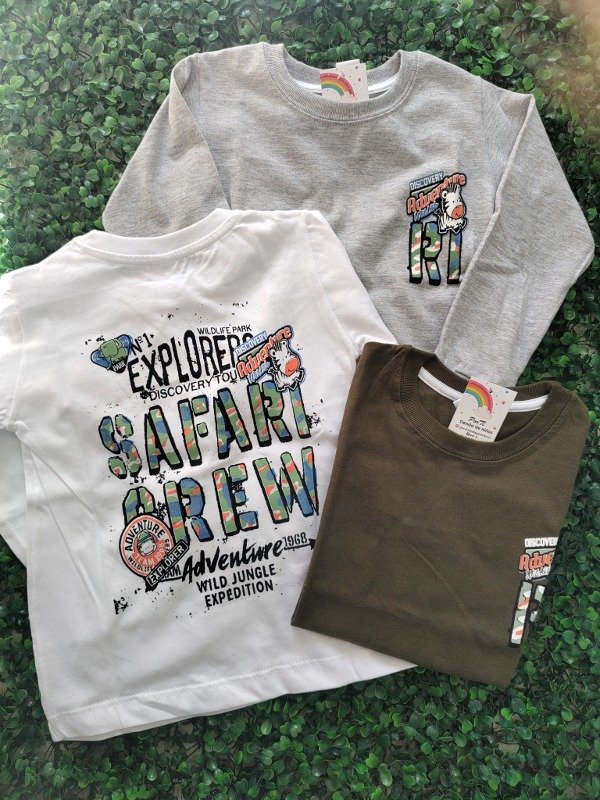 Producto - Remera bebe doble estampa safari