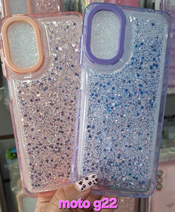 Producto - Fundas brillo reforzadas. Moto g22