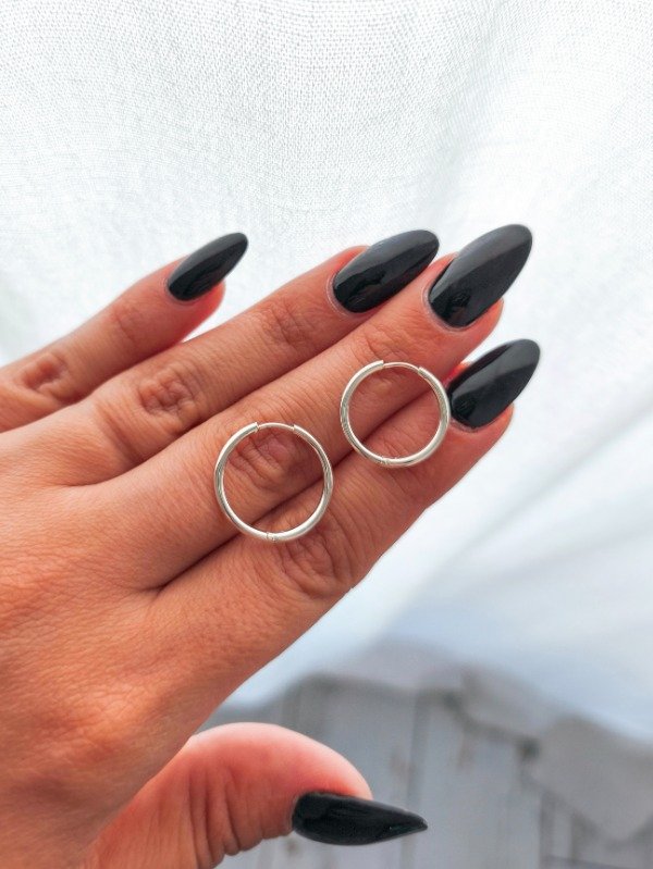 Producto - Argollitas Hipolita (acero blanco)