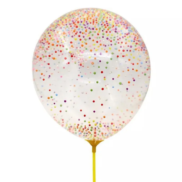 Producto - 10/GLOBOS CONFETI LATEX DE FIESTA