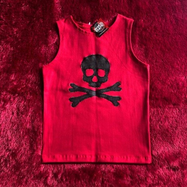 Producto - TOP SKULL ROJO