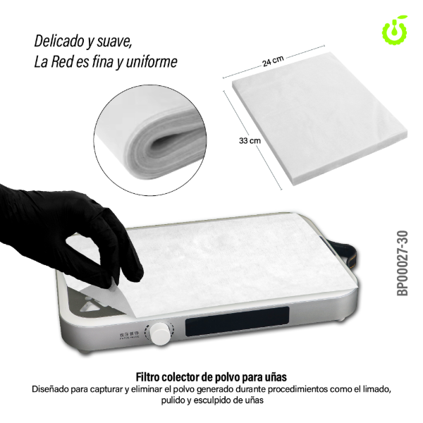 Producto - Filtro colector de polvo para uñas