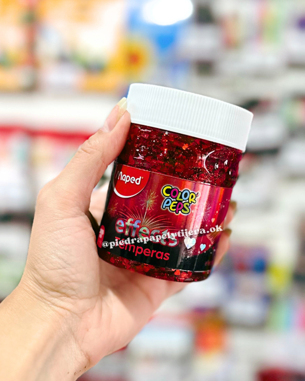 Producto - pote de tempera effects MAPED roja
