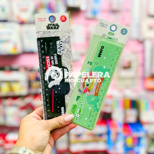 Producto - REGLA MADERA 15 CM STAR WARS