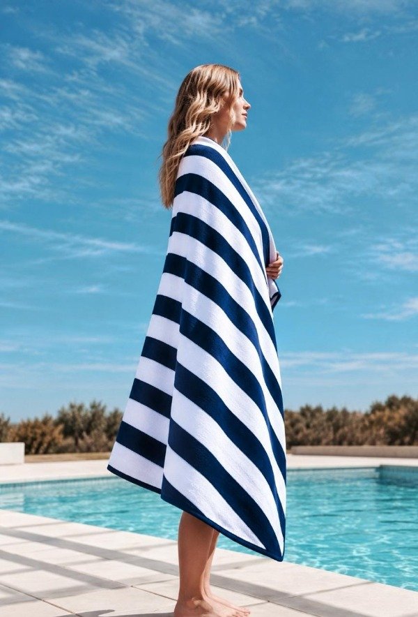 Producto - Toallón Playa Rayas XL - Home Collection - 0