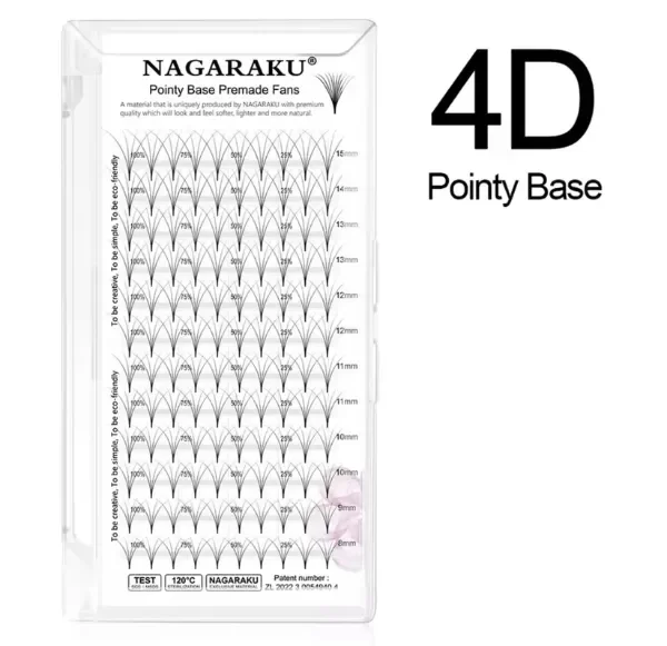 Producto - Pestañas Base Point Mix 4D - Nagaraku