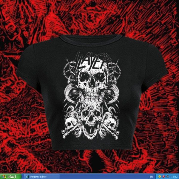 Producto - Skull Throne - Baby tee