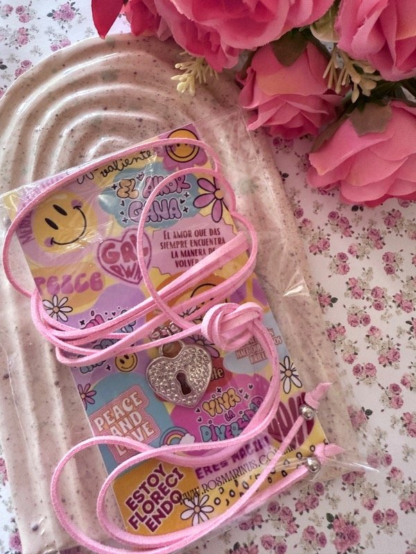 Producto - Choker Pink Corazón