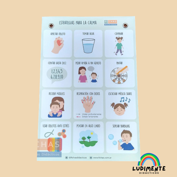 Producto - Estrategias para la calma. Para colgar
