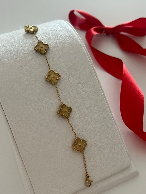 Producto - Pulsera Van Cleef Dorada lisa