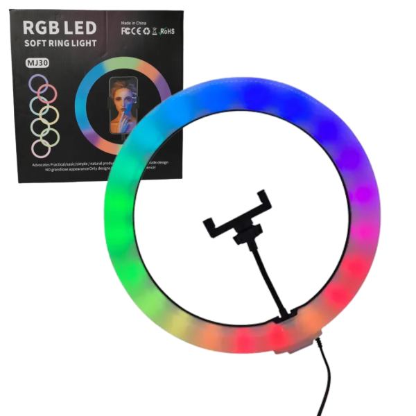 Producto - ARO DE LUZ RGB 12'' MJ30