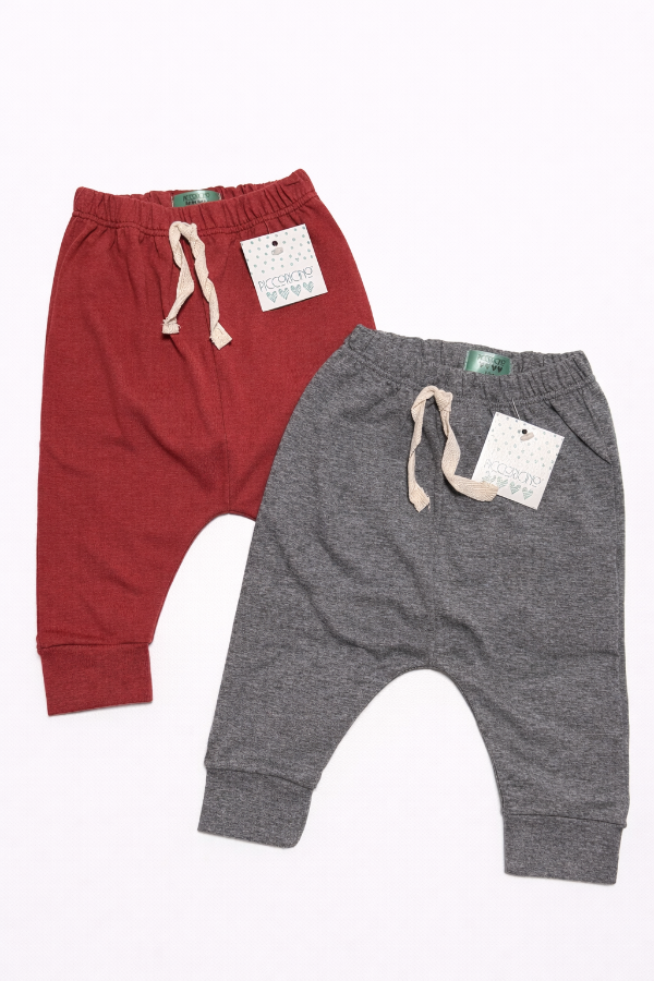 Producto - Dúo babuchas jersey gris y bordo