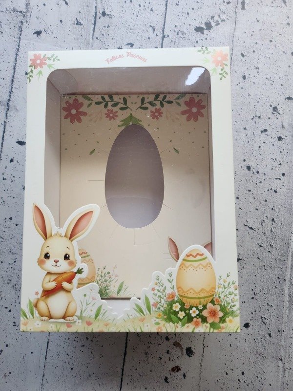 Producto - Caja medio huevo Pascua con diseño