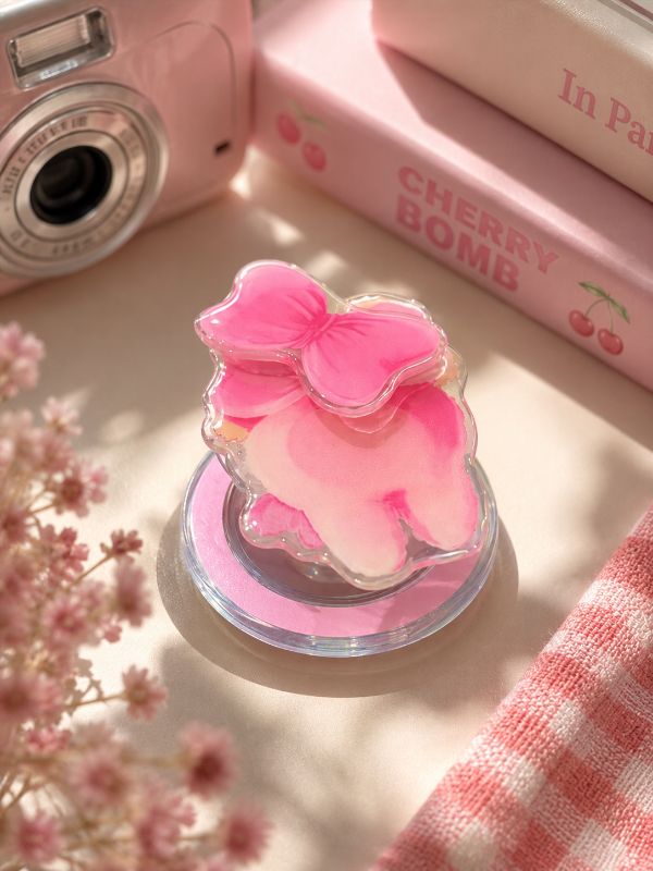 Producto - Popsocket imantado Moño Pink