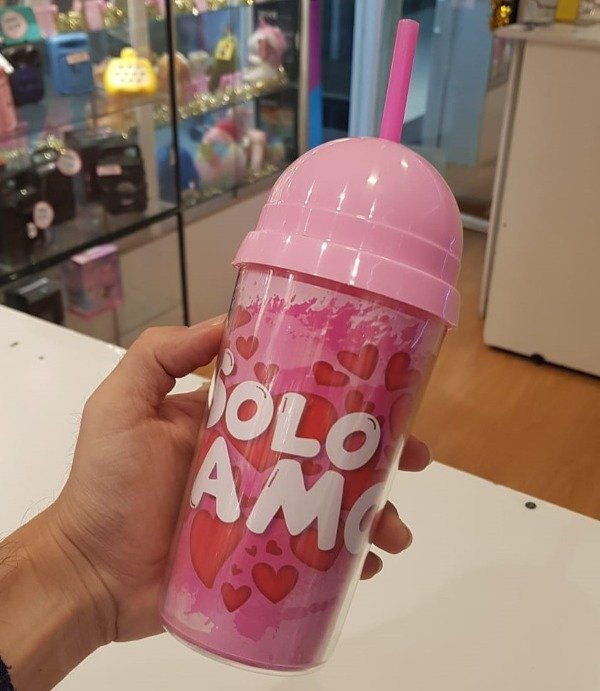 Producto - Vaso de Plástico Reforzado con sorbete y diseño