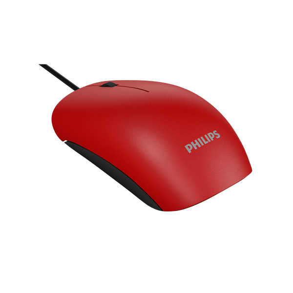 Producto - Mouse optico -Usb 1000dpi -red Philips M214 (SPK7214R)