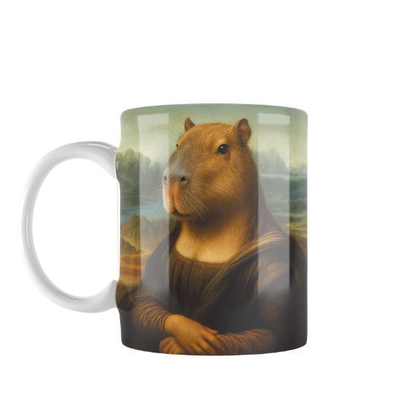 Producto - Taza Cerámica Carpincho Capibara Monalisa
